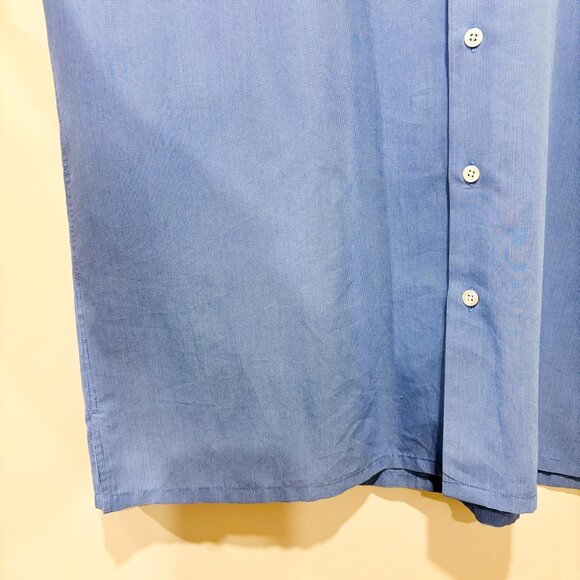 JOSEPH & FEISS | Light blue micro-check short-sleeve shirt | Soft modal | XL * - Picture 7 of 7